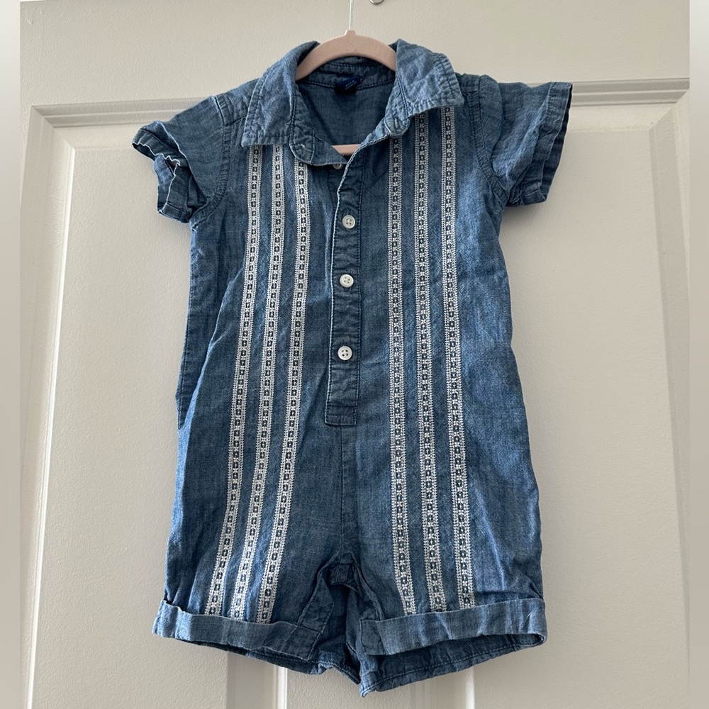 GAP Baby jean jumper 12-18months